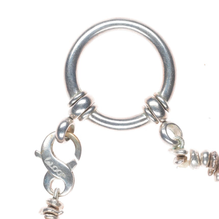 19.5" La Loop Sterling silver Eyeglass/Sunglass holder necklace Retired