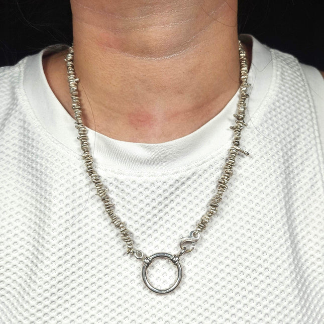 19.5" La Loop Sterling silver Eyeglass/Sunglass holder necklace Retired