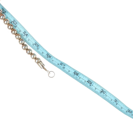 Michael Horse-Yaqui Sterling silver inlay Kachina pendant beaded necklace