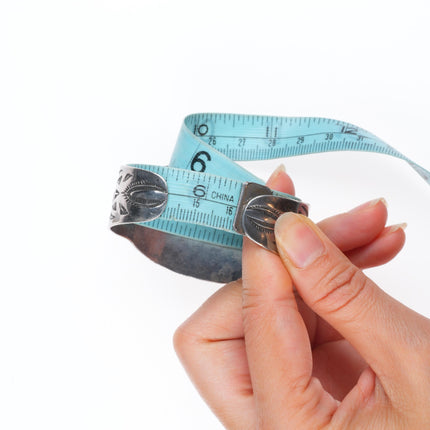 6.3" 1950's Vintage sterling silver Fred Harvey Royston turquoise cuff bracelet