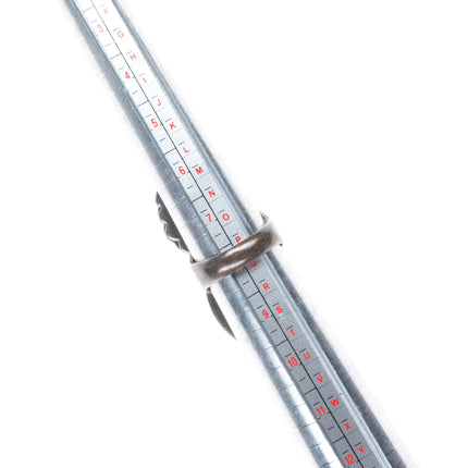 sz8 Vintage Navajo sterling silver high grade two stone turquoise ring