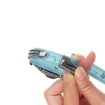 6.5" c1940 Nevada red spiderweb turquoise Navajo sterling silver cuff bracelet