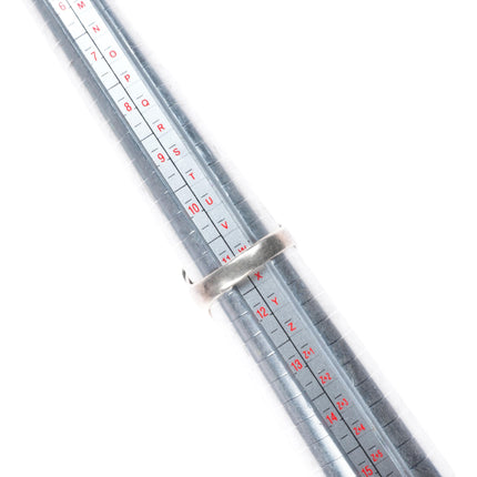 sz11.25 Vintage M Spencer Navajo sterling silver spiderweb turquoise men's ring