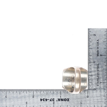 sz11.5 Vintage Native American sterling silver turquoise southwestern men's ring