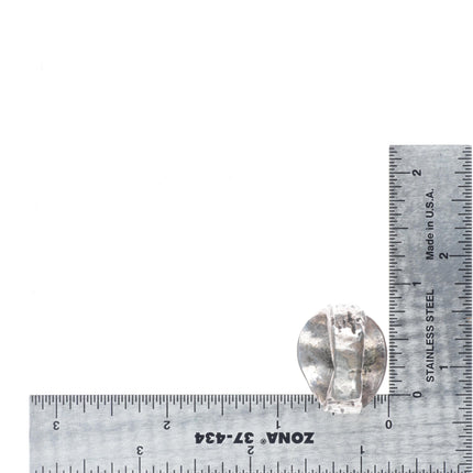 sz9 High grade spiderweb turquoise vintage Navajo sterling silver ring