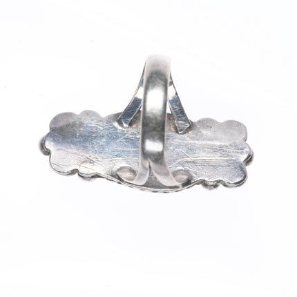 sz7.75 Vintage Navajo sterling silver blue/green mix turquoise ring