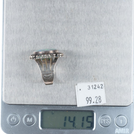 sz9 Benny Armijo (1937-2022) Navajo Opal ring in sterling silver
