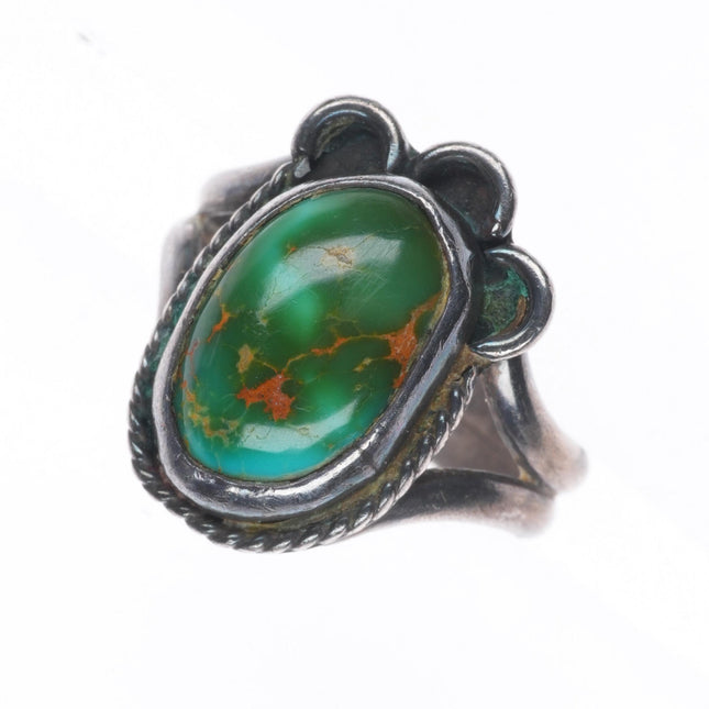 sz6 50's-60's Vintage Navajo Royston turquoise sterling silver ring