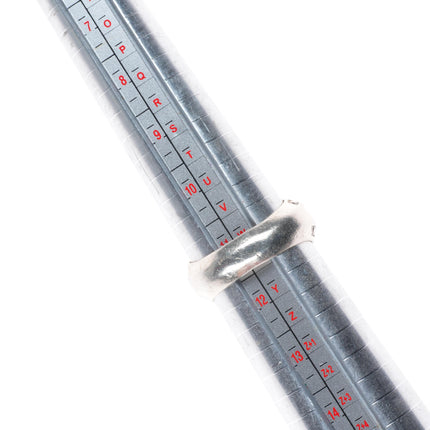 sz11.5 Melanie Kirk-Lente Isleta sterling silver, turquoise, coral inlay ring