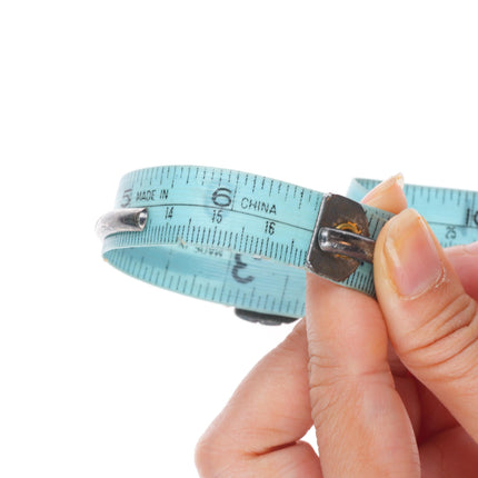 6.6" N Navajo vintage sterling silver spiderweb turquoise cuff bracelet