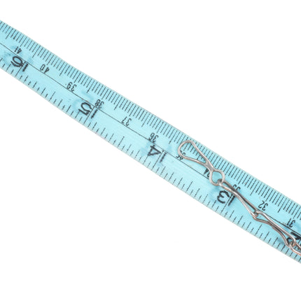 Vintage 40's-50's Zuni sterling silver multi-stone inlay antelope necklace