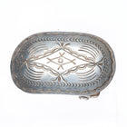 Vintage Navajo DC Thomas hand stamped sterling silver 1.25