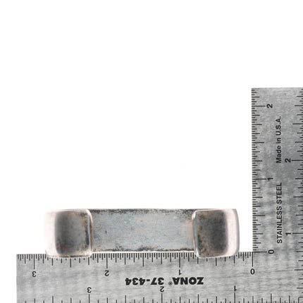 6.7" Vintage Navajo sterling silver hand stamped  sterling silver cuff bracelet