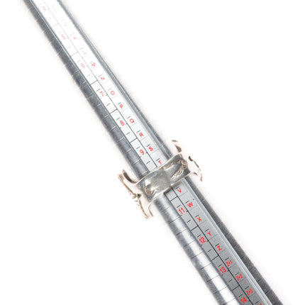 sz10 30's-40's Navajo sterling silver high grade turquoise men's ring