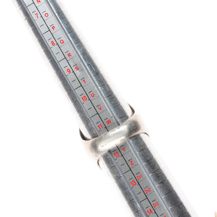 sz11.5 Big Navajo Vintage pyrite turquoise sterling silver men's ring