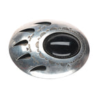 Vintage Ted Guerro Navajo sterling silver Onyx bear paw shadowbox belt buckle