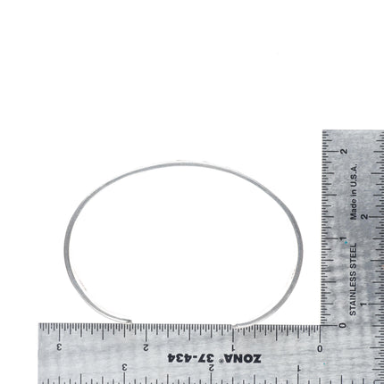 7" Gene Pooyouma Hopi Overlay water/wave sterling silver cuff bracelet