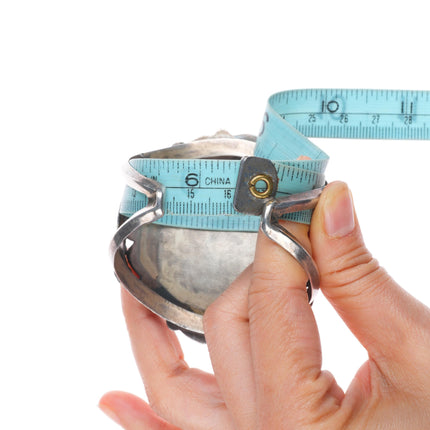 6.4" Simplicio Zuni Morenci spiderweb turquoise sterling silver cuff bracelet