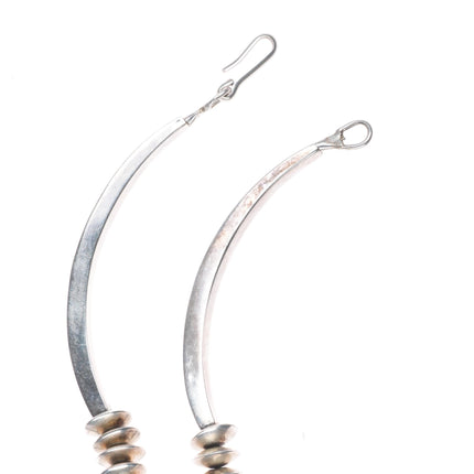 23" Vintage Navajo pearls sterling silver beaded tube necklace