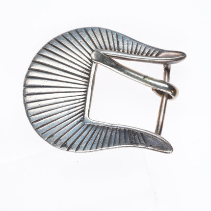 Vintage southwestern sterling silver 3/4" ranger belt buckle set