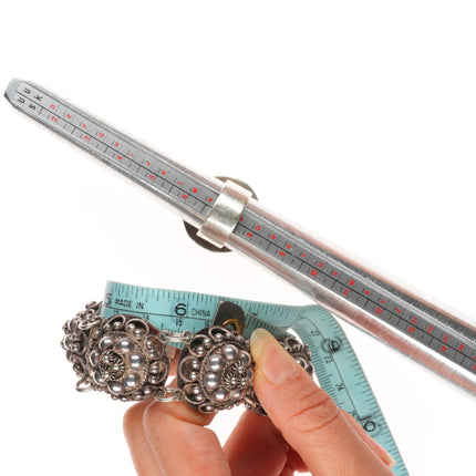 Carmen Beckmann mid century Modernist sterling silver necklace, bracelet, ring