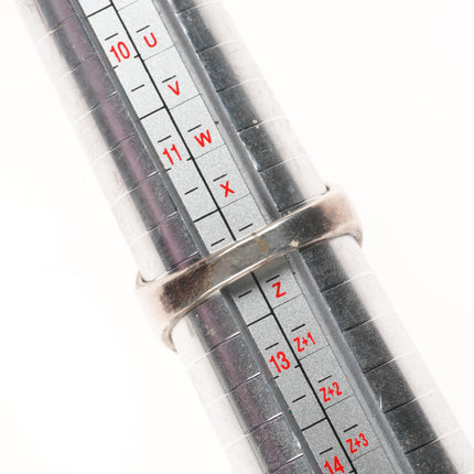 sz12 TL Navajo sterling silver denim lapis, Variscite, turquoise inlay ring