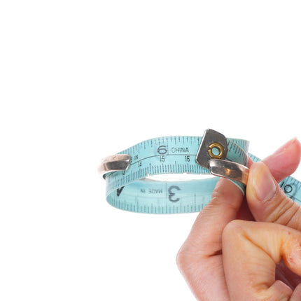 6.5" David Rosales Navajo Supersmith sterling silver channel inlay cuff bracelet