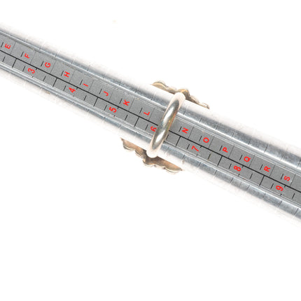 sz6.5 Vintage Zuni natural turquoise cluster ring sterling silver 40's-50's