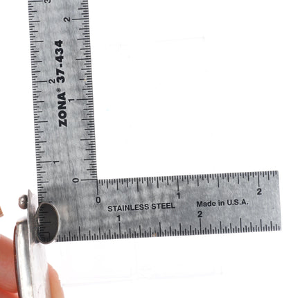 Vintage southwestern modernist sterling silver boulder turquoise pendant