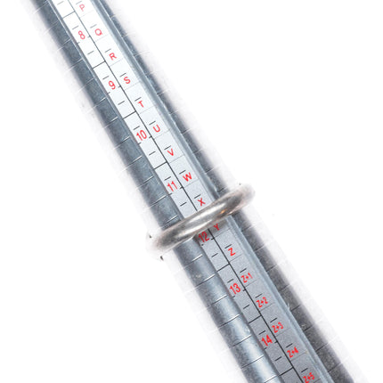 sz12 30's-40's Vintage Navajo sterling silver stamped face ring