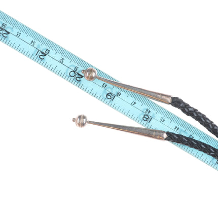 Wes Willie Navajo sterling silver Big high grade turquoise bolo tie