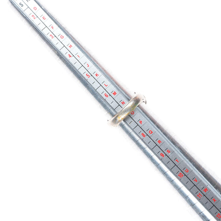 sz7 Horace Iule (1901-1978) Zuni sterling silver turquoise/coral ring