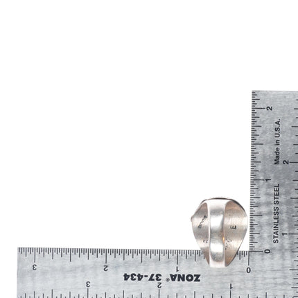 sz11 E Navajo vintage sterling silver Kingman turquoise men's ring