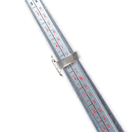 sz5 c1930's Cerrillos Turquoise ingot/sterling silver vintage Navajo ring