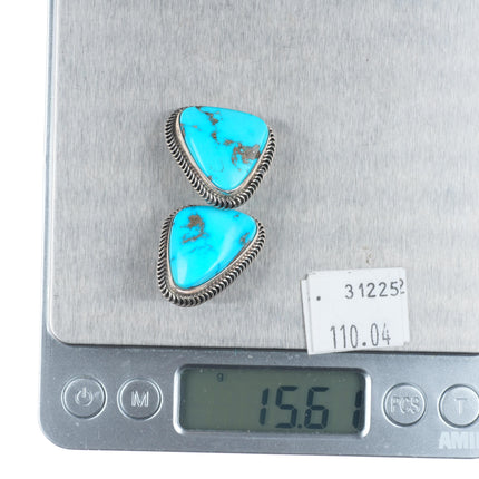 Vintage Native American/Southwestern sterling silver turquoise earrings