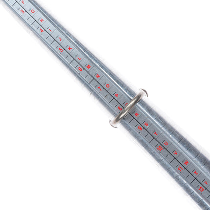 sz8.25 c1940's Blue Gem Turquoise vintage Navajo sterling silver ring rope bezel