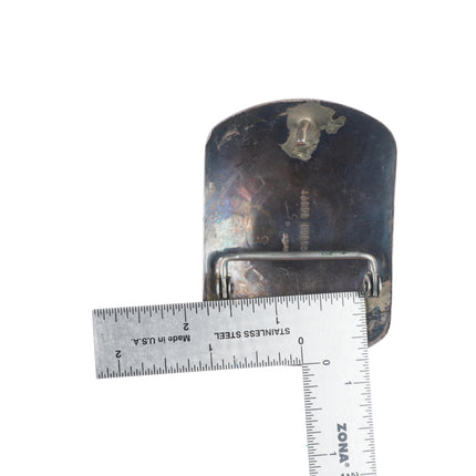 Vintage Roscoe Scott Navajo sterling silver turquoise cluster belt buckle