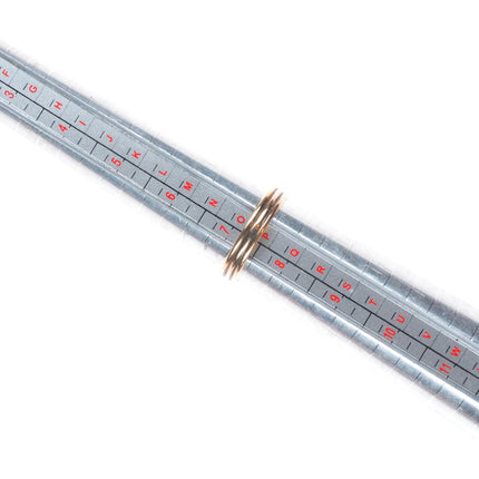 sz7.5 vintage 14k gold modernist mid century green jade ring