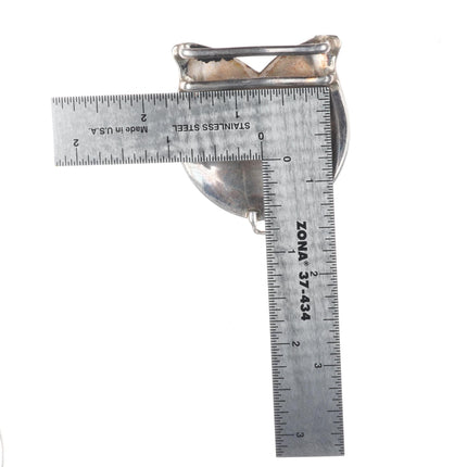 Foster Yazzie Navajo reversible 3pc sterling silver/onyx belt buckle set