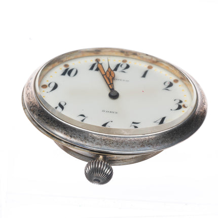 Antique Sterling silver Tiffany Co Travel 15J Concord Watch Company Travel Clock