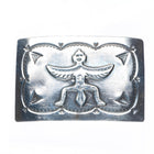 1940's Vintage Navajo sterling silver Knifewing belt buckle hand stamped