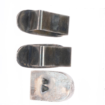 Vintage Harry Morgan Navajo sterling silver turquoise 1" ranger belt buckle set