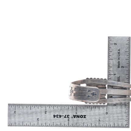 6.25" c1940 Maisels/Fred Harvey Thunderbirds Cerrillos turquoise cuff bracelet