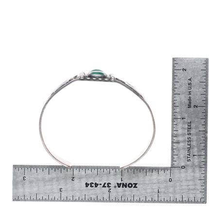 6.25" c1940 Maisels/Fred Harvey Thunderbirds Cerrillos turquoise cuff bracelet