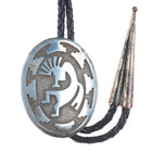 Vintage Southwestern/Navajo sterling silver Kokopelli bolo tie