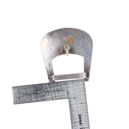 1950's Richard Kagenvema Hopi guild 1" ranger belt buckle/tip sterling silver