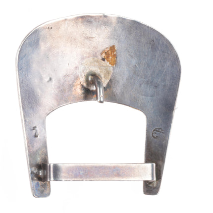 1950's Richard Kagenvema Hopi guild 1" ranger belt buckle/tip sterling silver