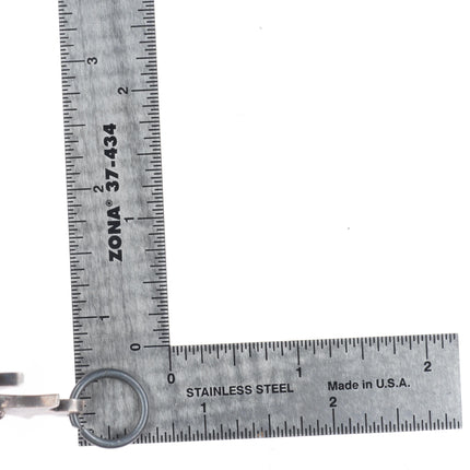 Big Vintage Royston turquoise sterling  silver Native American cross pendant