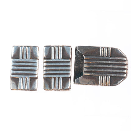 CR Southwestern sterling silver Native American ranger belt buckle set