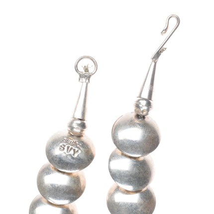 SVY Vintage southwestern sterling silver Kokopelli pillow bead necklace